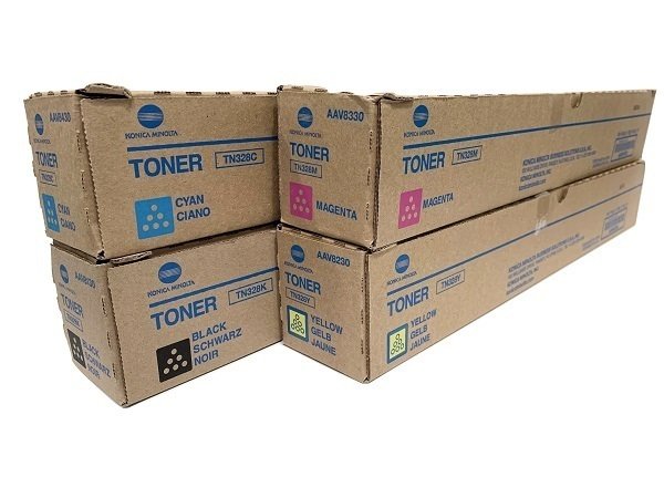 Konica Minolta TN-328 Complete Toner Set Konica Minolta TN-328 Complete Toner Set