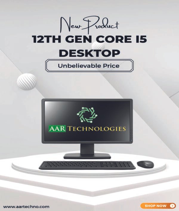 Assembled Desktop Core - i5th 12 Gen, 21.5 inch Monitor, - Image 3